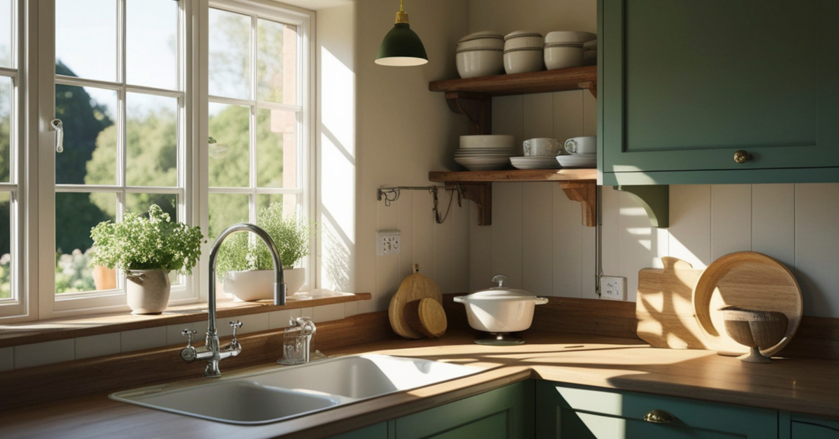 Forest Green Kitchen